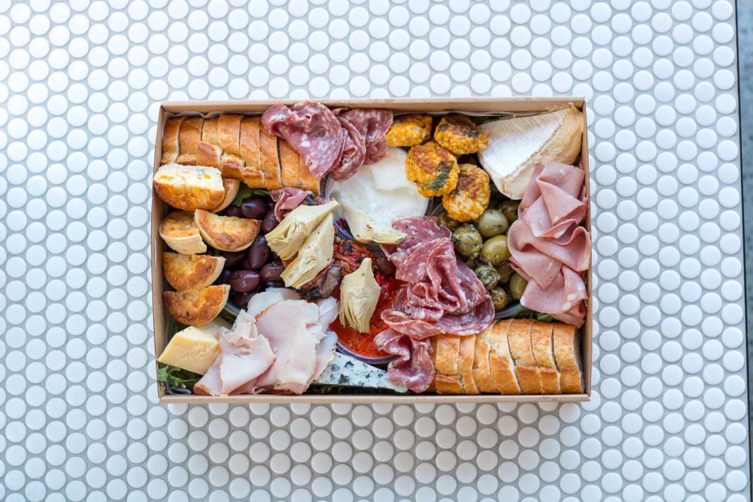 Antipasto Grazing Box Manolas Brothers Deli Bar Bistro